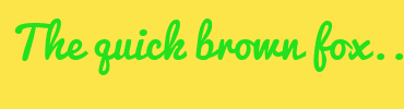 Image with Font Color 22E11D and Background Color FCE549